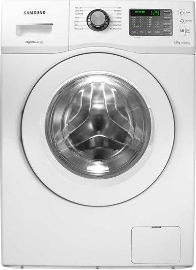 samsung wf8558nmw8 front loading washing machine 5.5 kg white